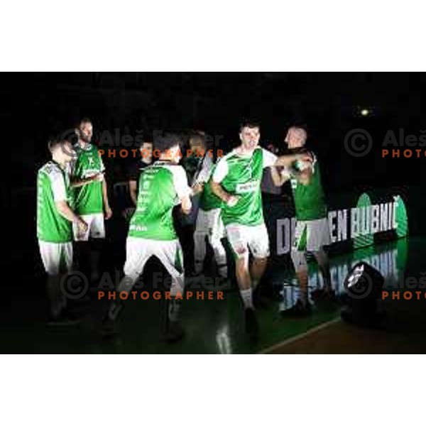 action during the Final of Nova KBM league basketball match between Petrol Olimpija and Krka in Stozice, Ljubljana, Slovenia on May 19, 2018