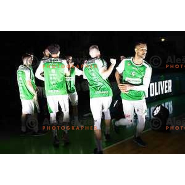 action during the Final of Nova KBM league basketball match between Petrol Olimpija and Krka in Stozice, Ljubljana, Slovenia on May 19, 2018