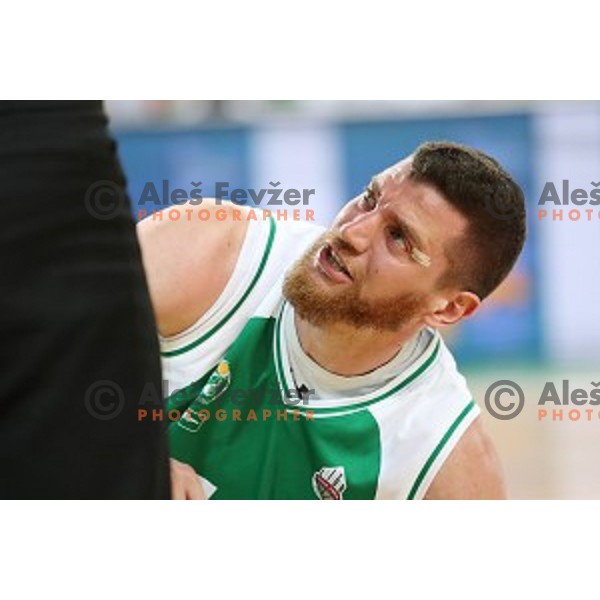 action during the Final of Nova KBM league basketball match between Petrol Olimpija and Krka in Stozice, Ljubljana, Slovenia on May 19, 2018