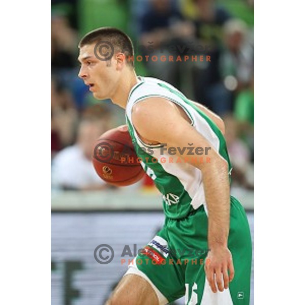 action during the Final of Nova KBM league basketball match between Petrol Olimpija and Krka in Stozice, Ljubljana, Slovenia on May 19, 2018