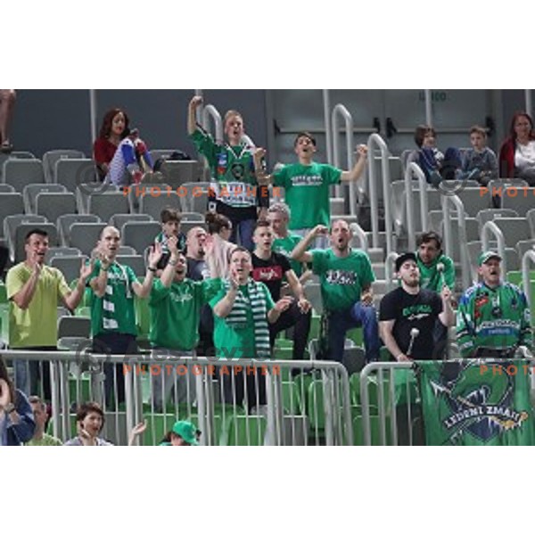 action during the Final of Nova KBM league basketball match between Petrol Olimpija and Krka in Stozice, Ljubljana, Slovenia on May 19, 2018