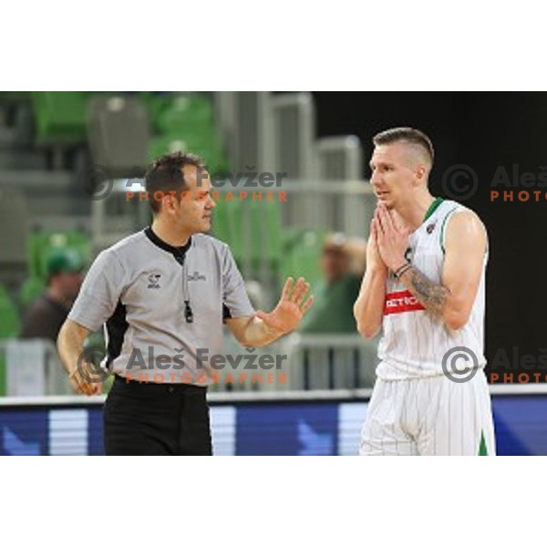 action during the Final of Nova KBM league basketball match between Petrol Olimpija and Krka in Stozice, Ljubljana, Slovenia on May 19, 2018