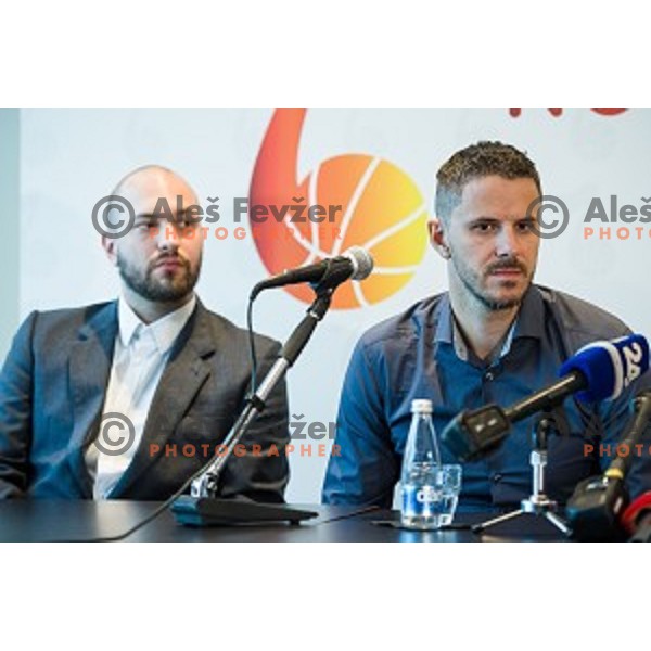 Bostjan Nachbar at the press conference Kosarkaska Simfonija, Austria Trend Hotel, Ljubljana, Slovenia , 22.05.2018