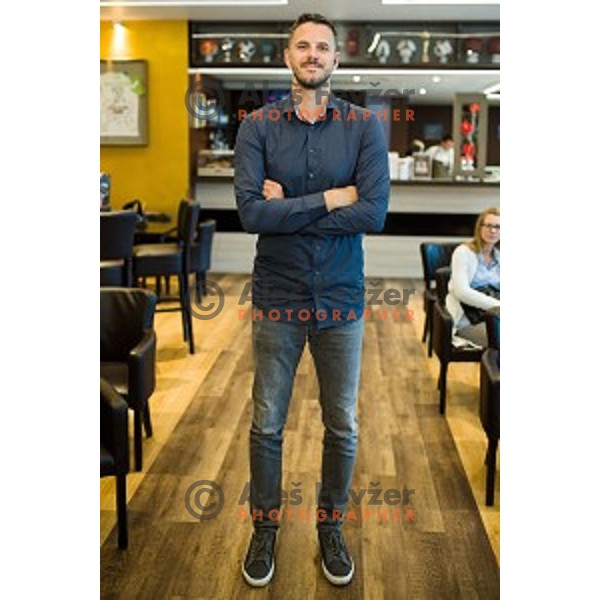 Bostjan Nachbar at the press conference Kosarkaska Simfonija, Austria Trend Hotel, Ljubljana, Slovenia , 22.05.2018