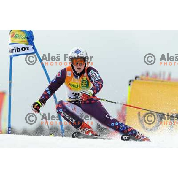 Tina Weirather at first run of 44.Golden Fox Audi FIS Alpine Ski World Cup Giant Slalom in Maribor11.1.2007. Photo by Ales Fevzer 