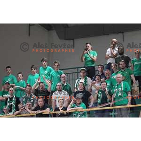 action during the Final of Nova KBM league basketball match between Krka and Petrol Olimpija in Novo Mesto, Slovenia on May 27, 2018