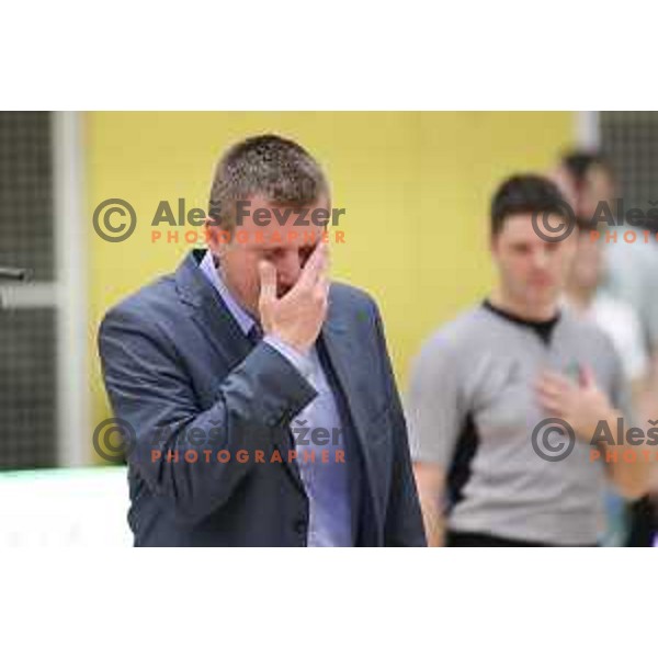 action during the Final of Nova KBM league basketball match between Krka and Petrol Olimpija in Novo Mesto, Slovenia on May 27, 2018