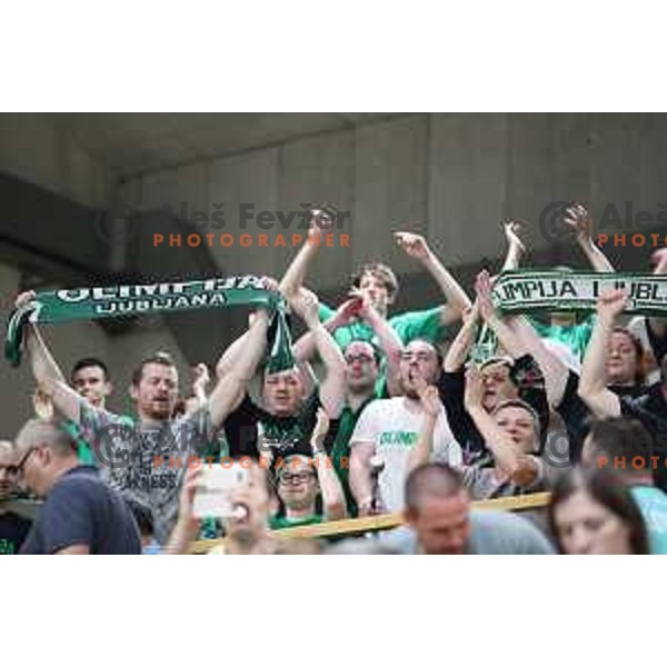 action during the Final of Nova KBM league basketball match between Krka and Petrol Olimpija in Novo Mesto, Slovenia on May 27, 2018