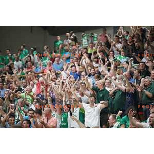 action during the Final of Nova KBM league basketball match between Krka and Petrol Olimpija in Novo Mesto, Slovenia on May 27, 2018