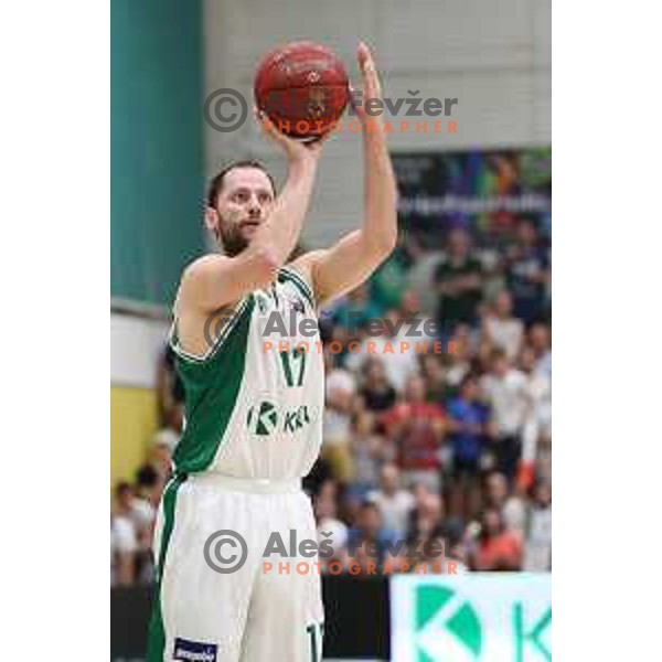 action during the Final of Nova KBM league basketball match between Krka and Petrol Olimpija in Novo Mesto, Slovenia on May 27, 2018