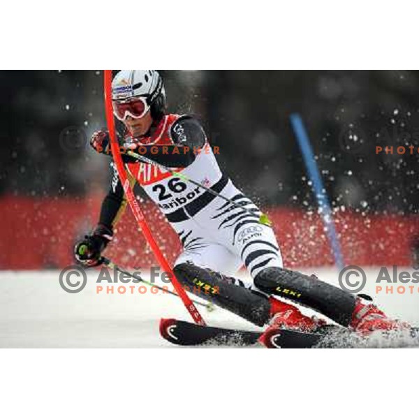 Fanny Chmelar in first run of 44.Golden Fox Audi FIS Alpine Ski World Cup Slalom in Maribor13.1.2007. Photo by Ales Fevzer 