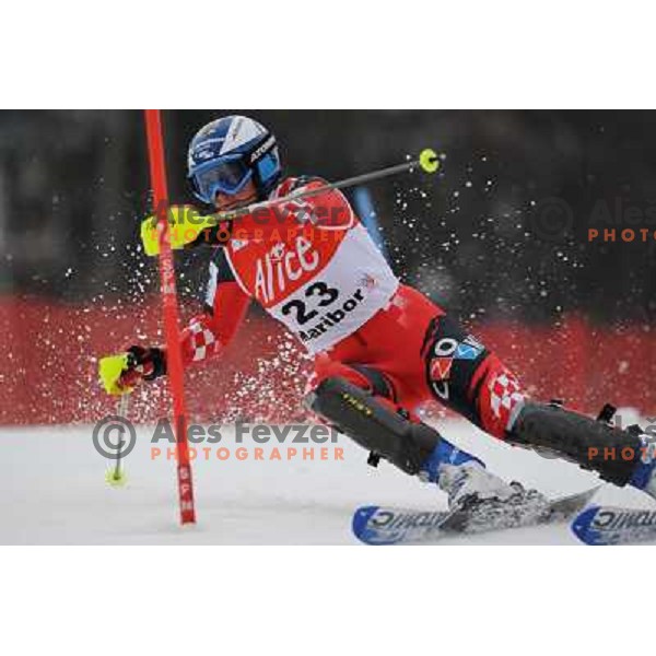 Nika Fleiss in first run of 44.Golden Fox Audi FIS Alpine Ski World Cup Slalom in Maribor13.1.2007. Photo by Ales Fevzer 