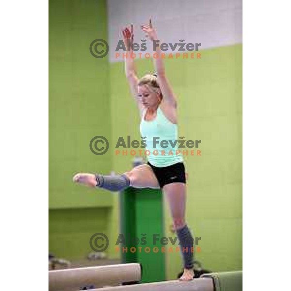 Teja Belak, member of Slovenia Gymnastics team for World Cup event in Koper on June 2, 2018