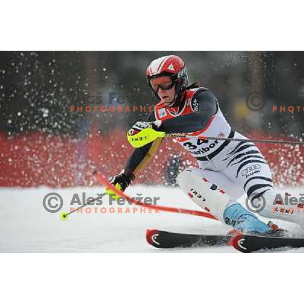 Susanne Riesch in first run of 44.Golden Fox Audi FIS Alpine Ski World Cup Slalom in Maribor13.1.2007. Photo by Ales Fevzer 