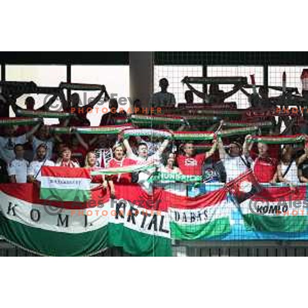 action during Qualification handball match for World Championship 2019 between Slovenia and Hungary in Bonifika hall, Koper, Slovenia on June 9, 2018