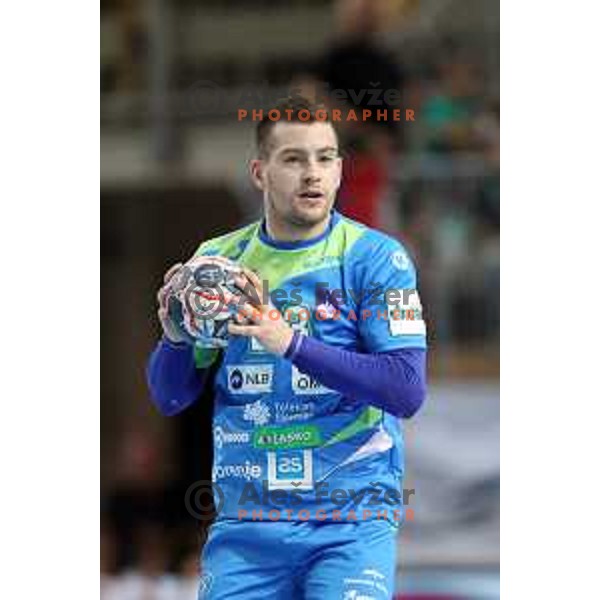 action during Qualification handball match for World Championship 2019 between Slovenia and Hungary in Bonifika hall, Koper, Slovenia on June 9, 2018