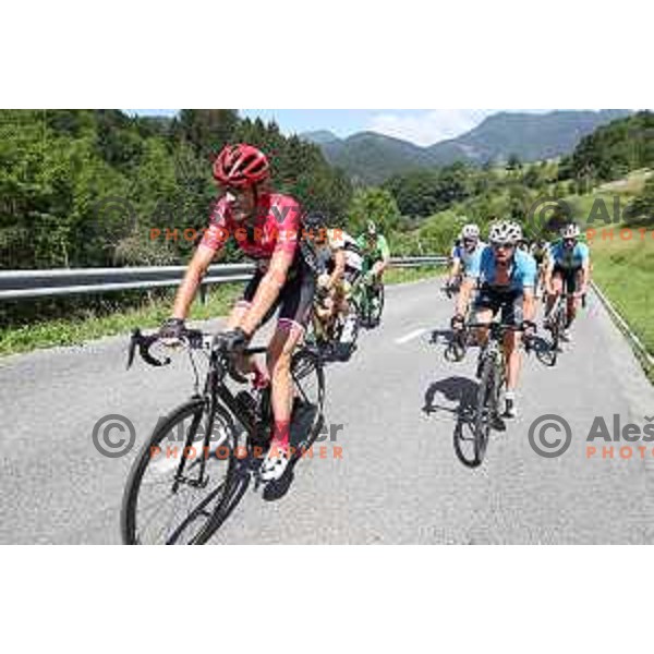 Marathon Franja UCI Gran Fondo World Tour Ljubljana-Vrhnika-Cerkno-Skofja Loka-Ljubljana 156 km , Slovenia on June 10, 2018