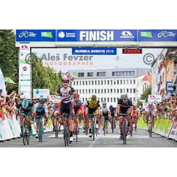 Simone Consonni, winner of first stage on 25th Tour de Slovenia 2018 cycling race between Lendava and Murska Sobota, Slovenia on June 13, 2018