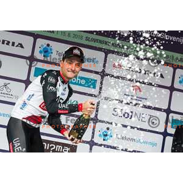 Simone Consonni, winner of first stage on 25th Tour de Slovenia 2018 cycling race between Lendava and Murska Sobota, Slovenia on June 13, 2018