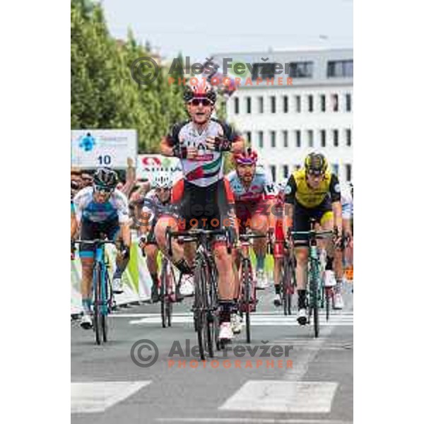 Simone Consonni, winner of first stage on 25th Tour de Slovenia 2018 cycling race between Lendava and Murska Sobota, Slovenia on June 13, 2018