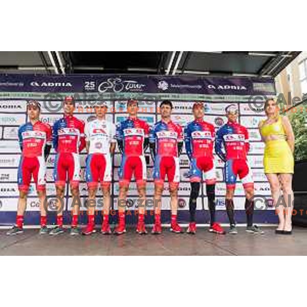 Team Adria Mobil during Stage 2 of 25th Tour de Slovenie 2018 cycling race between Maribor and Rogaska Slatina, Slovenia on June 14, 2018