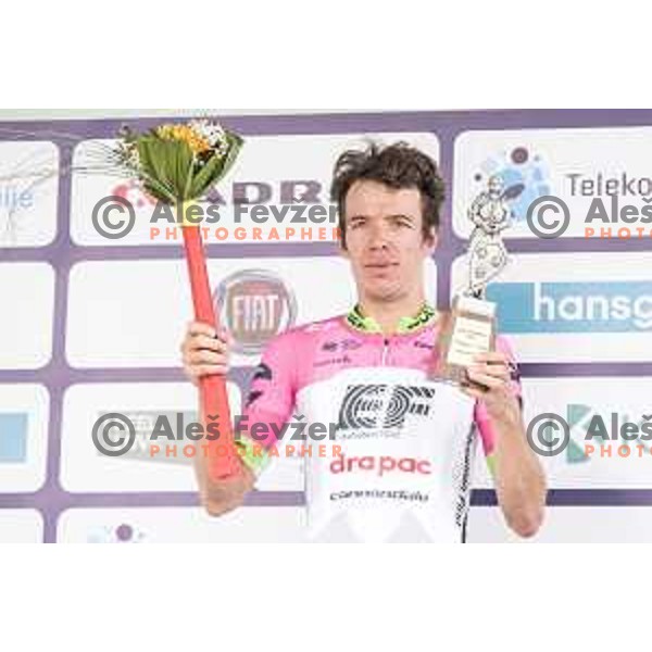 Rigoberto Uran, winner of third stage of 25th Tour of Slovenia cycling race between Slovenske Konjice in Celje (175,7 km), Slovenia on June 15, 2018