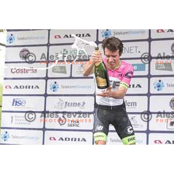 Rigoberto Uran, winner of third stage of 25th Tour of Slovenia cycling race between Slovenske Konjice in Celje (175,7 km), Slovenia on June 15, 2018