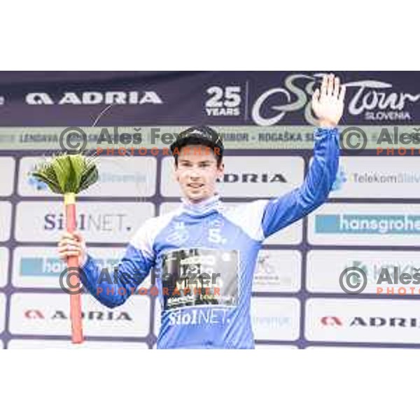 Primoz Roglic ( Lotto Jumbo NL) at the finish of third stage of 25th Tour of Slovenia cycling race between Slovenske Konjice in Celje (175,7 km), Slovenia on June 15, 2018