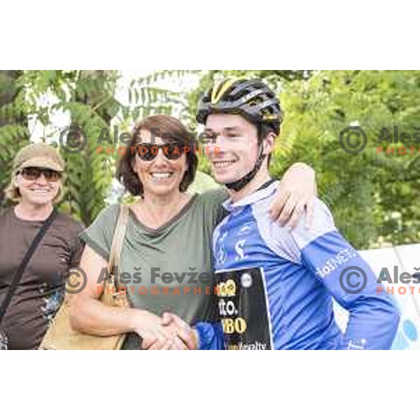 Primoz Roglic ( Lotto Jumbo NL) at the finish of third stage of 25th Tour of Slovenia cycling race between Slovenske Konjice in Celje (175,7 km), Slovenia on June 15, 2018