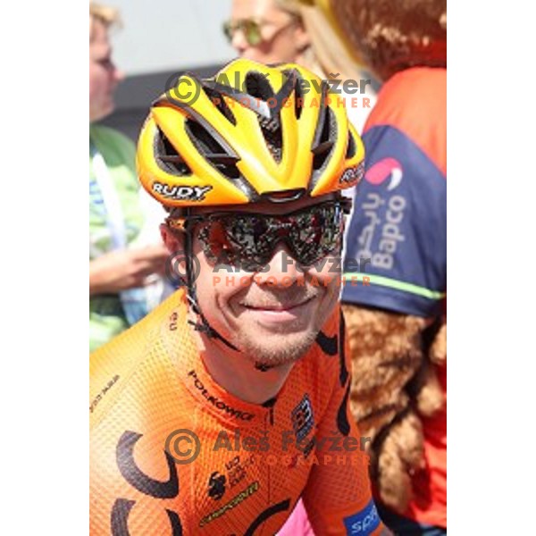 Jan Tratnik at the start of fourth stage of 25th Tour of Slovenia cycling race between Ljubljana and Kamnik (155 km) Slovenia on June 16, 2018