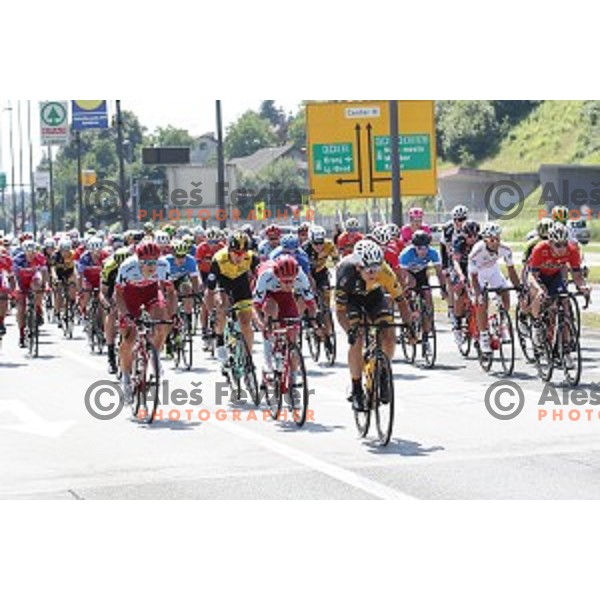 at the start of fourth stage of 25th Tour of Slovenia cycling race between Ljubljana and Kamnik (155 km) Slovenia on June 16, 2018