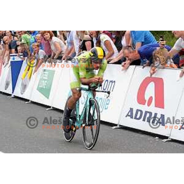 Primoz Roglic (Lotto Jumbo NL), winner of 25th Tour of Slovenia cycling race in Novo Mesto, Slovenia on June 17, 2018