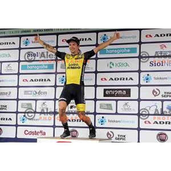 Primoz Roglic (Lotto Jumbo NL), winner of 25th Tour of Slovenia cycling race in Novo Mesto, Slovenia on June 17, 2018