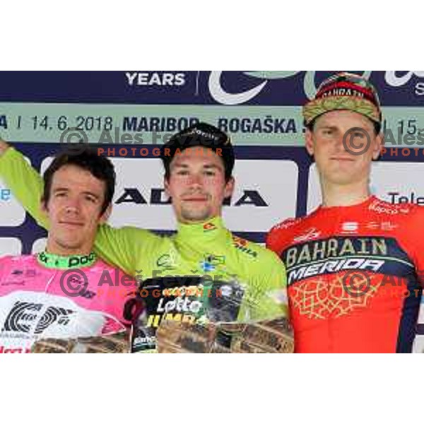 Primoz Roglic (Lotto Jumbo NL), winner of 25th Tour of Slovenia cycling race in Novo Mesto, Slovenia on June 17, 2018