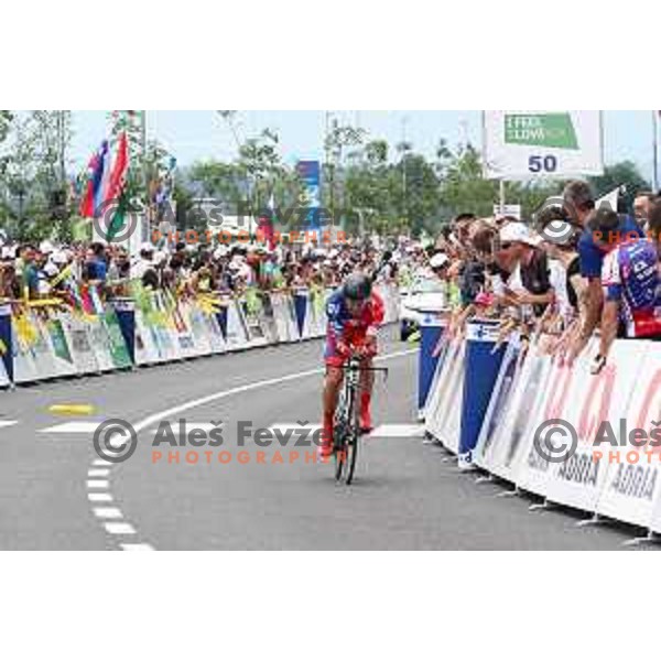 Primoz Roglic (Lotto Jumbo NL), winner of 25th Tour of Slovenia cycling race in Novo Mesto, Slovenia on June 17, 2018
