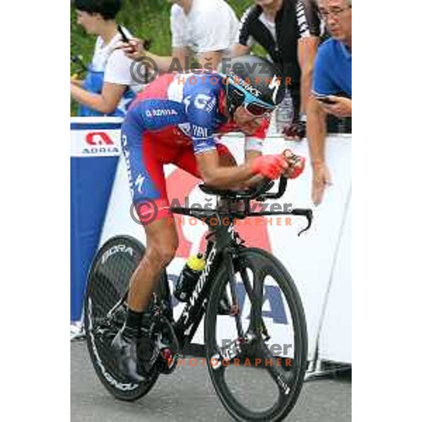 Primoz Roglic (Lotto Jumbo NL), winner of 25th Tour of Slovenia cycling race in Novo Mesto, Slovenia on June 17, 2018