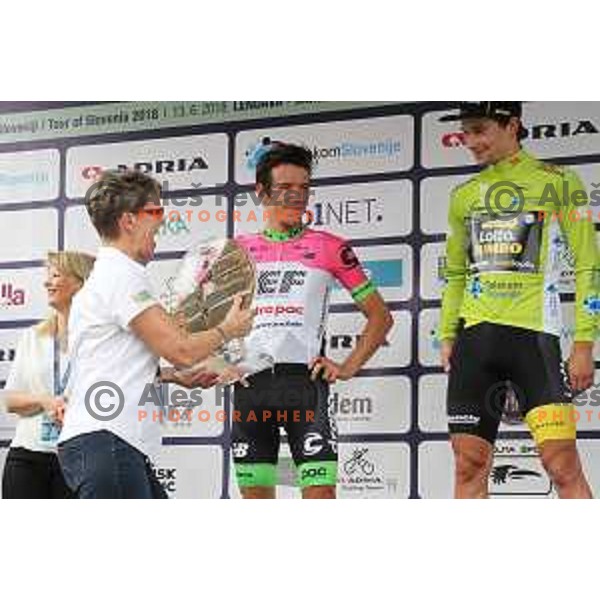 Primoz Roglic (Lotto Jumbo NL), winner of 25th Tour of Slovenia cycling race in Novo Mesto, Slovenia on June 17, 2018
