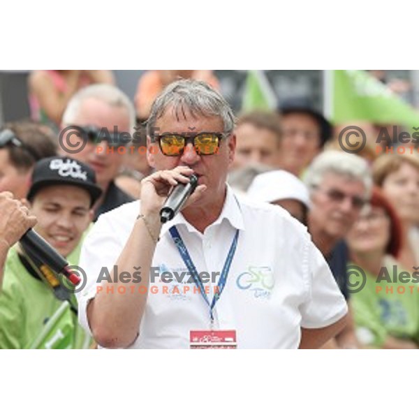 Dare Rupar at the start of fourth stage of 25th Tour of Slovenia cycling race between Ljubljana and Kamnik (155 km) Slovenia on June 16, 2018