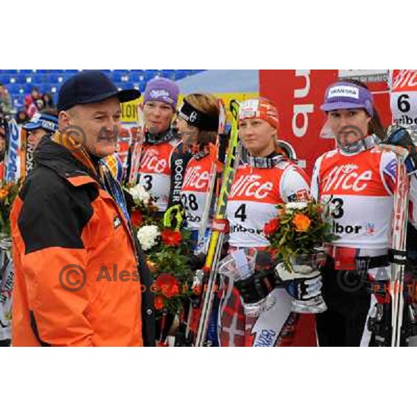 Franc Kangler after second run of 44.Golden Fox Audi FIS Alpine Ski World Cup Slalom in Maribor13.1.2007. Photo by Ales Fevzer 