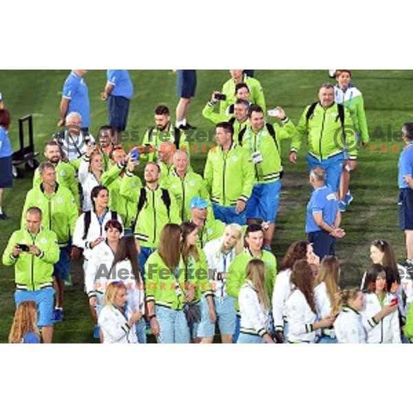 Slovenia team during Opening Ceremony of Tarragona 2018 Mediteranean Games, Spain on June 22, 2018