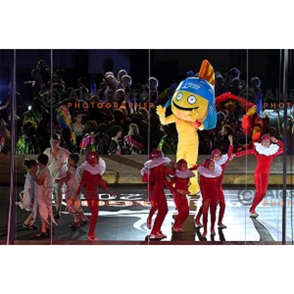 Opening Ceremony of Tarragona 2018 Mediteranean Games, Spain on June 22, 2018