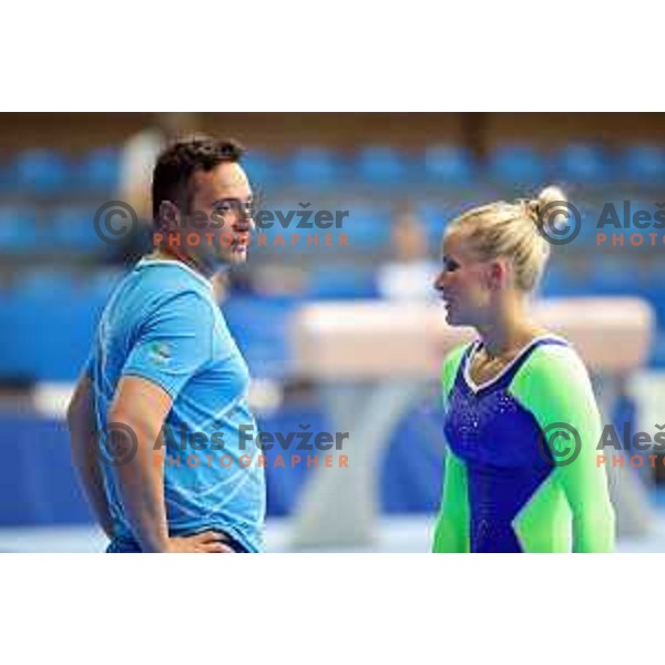 Adela Sajn of Slovenia during Artistic Gymnastics team Qualifications at second day of 18. Mediteranean Games Tarragona 2018 (Sredozemske Igre) in Spain on June 24, 2018