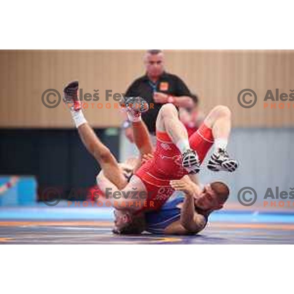 David Habat of Slovenia competes in wrestling freestyle 65 kg at 18. Mediteranean Games Tarragona 2018 ( Sredozemske Igre) in Spain on June 25, 2018