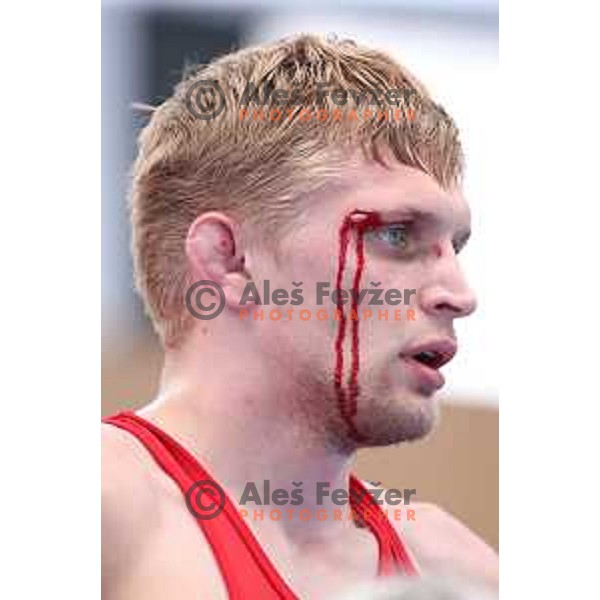 David Habat of Slovenia competes in wrestling freestyle 65 kg at 18. Mediteranean Games Tarragona 2018 ( Sredozemske Igre) in Spain on June 25, 2018
