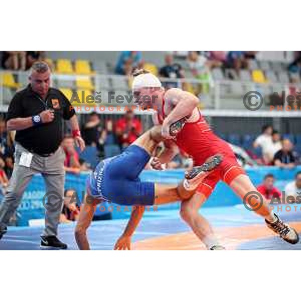 David Habat of Slovenia competes in wrestling freestyle 65 kg at 18. Mediteranean Games Tarragona 2018 ( Sredozemske Igre) in Spain on June 25, 2018