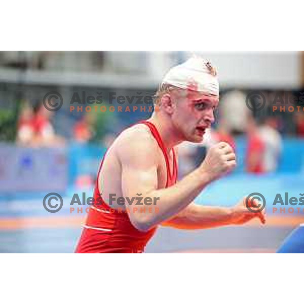 David Habat of Slovenia competes in wrestling freestyle 65 kg at 18. Mediteranean Games Tarragona 2018 ( Sredozemske Igre) in Spain on June 25, 2018