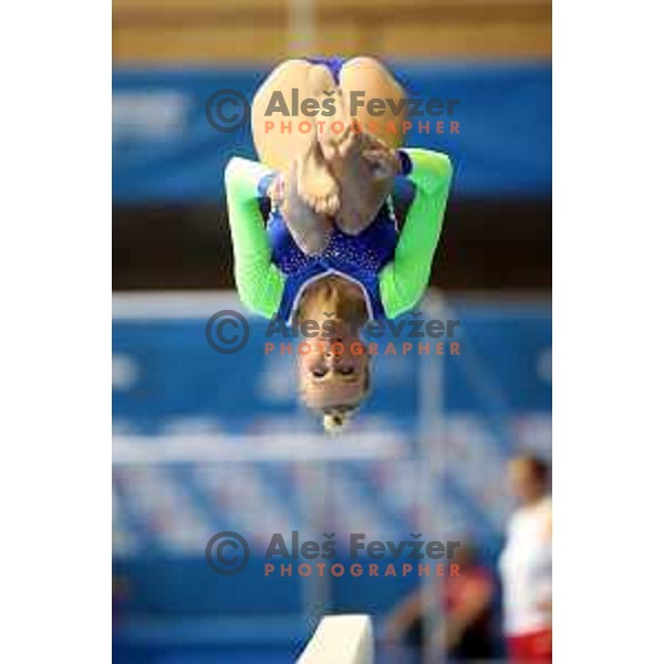Adela Sajn of Slovenia during Artistic Gymnastics team Qualifications at second day of 18. Mediteranean Games Tarragona 2018 (Sredozemske Igre) in Spain on June 24, 2018