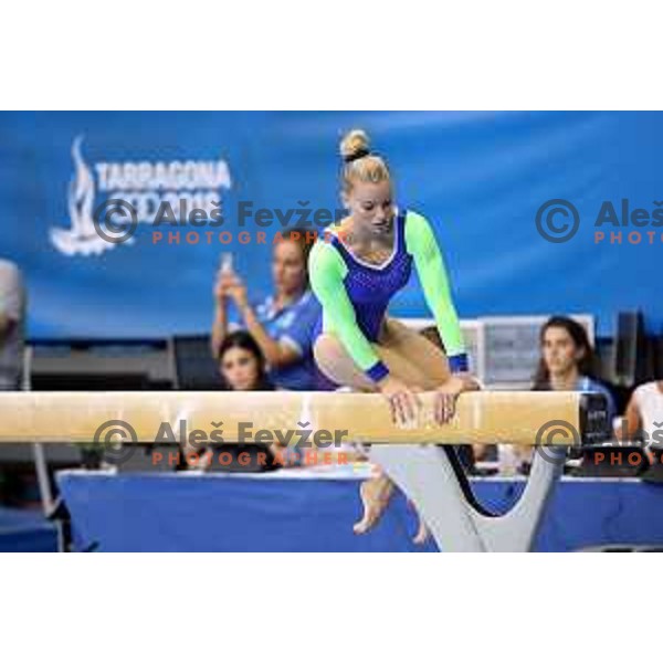 Teja Belak of Slovenia during Artistic Gymnastics team Qualifications at second day of 18. Mediteranean Games Tarragona 2018 (Sredozemske Igre) in Spain on June 24, 2018