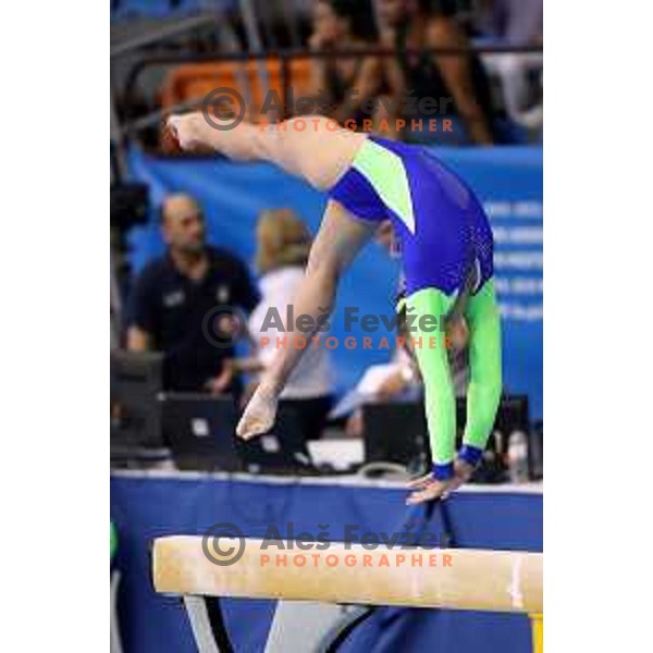 Lucija Hribar of Slovenia during Artistic Gymnastics team Qualifications at second day of 18. Mediteranean Games Tarragona 2018 (Sredozemske Igre) in Spain on June 24, 2018