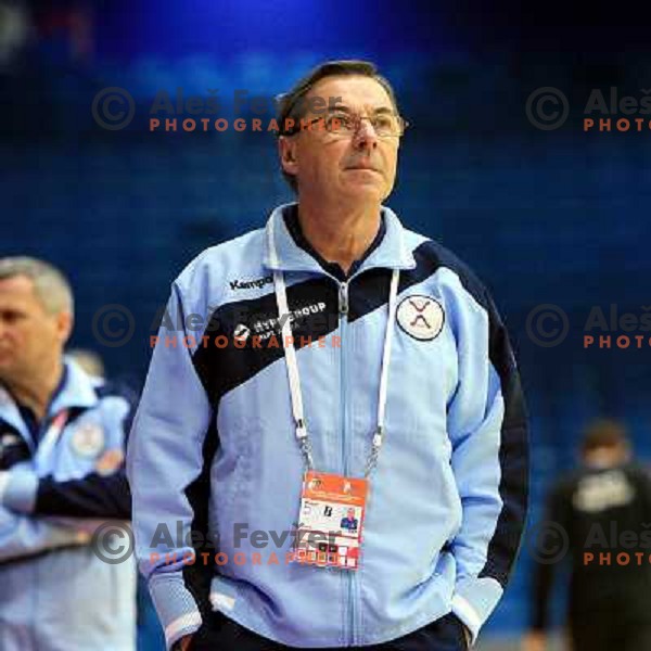 Norway, Stavanger, 17/01/2008. Miro POZUN, Slovenian team headcoach prior to the first European Handball Championship preliminary match against Czech Republic.